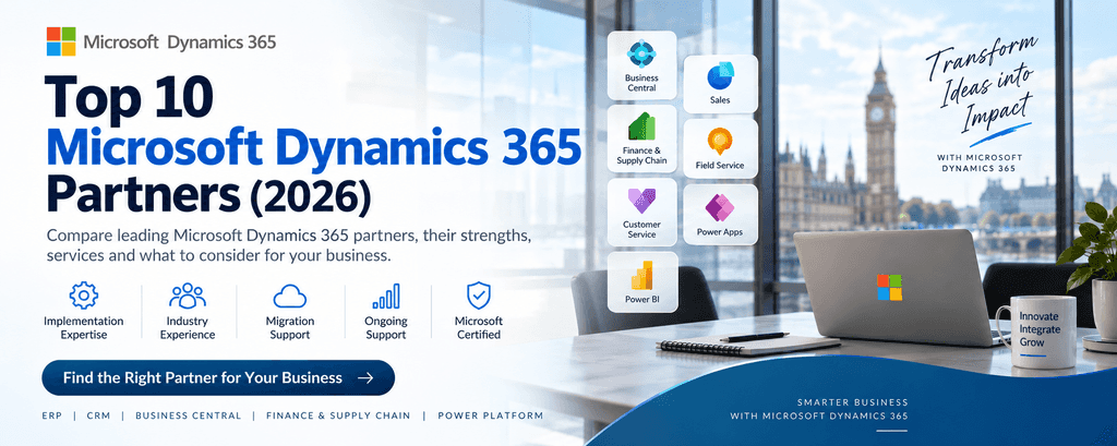 Leading Top 10 Microsoft Dynamics 365 Partners (2026)