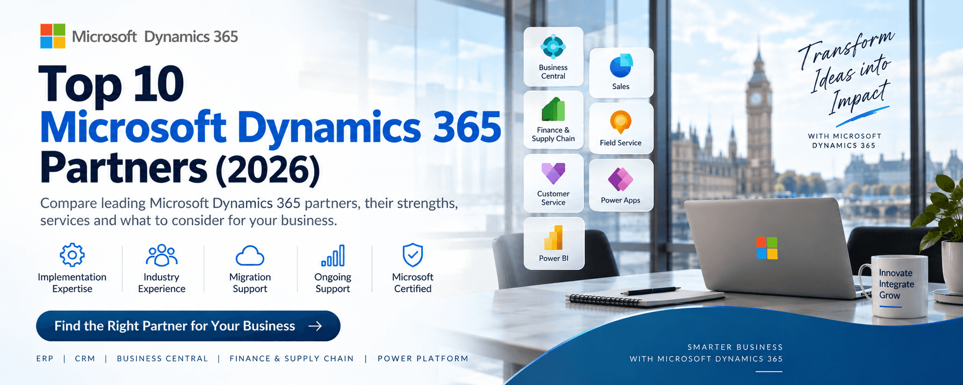 Leading Top 10 Microsoft Dynamics 365 Partners (2026)